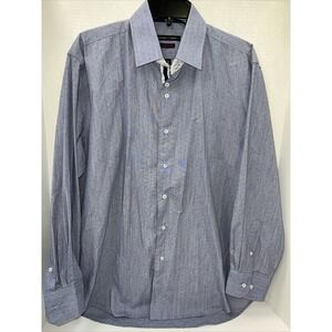 Valerio Garati Shirt Men's Large 16-16.5 32/33 Long Sleeve Button Up